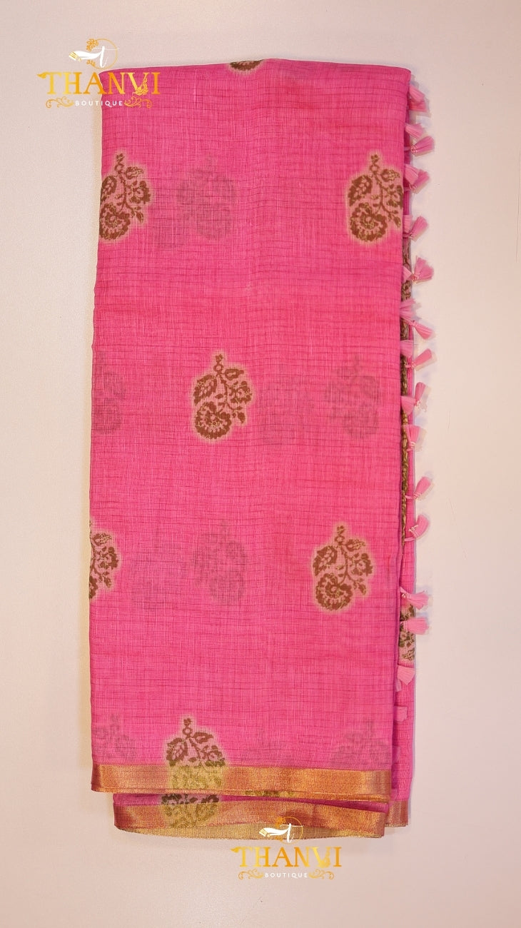 kora cotton saree