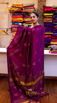 Pineapple mulberry saree