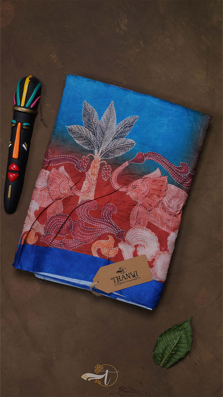 Decorative notebook with floral design on a brown background
