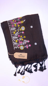 Flower Embroidery Saree