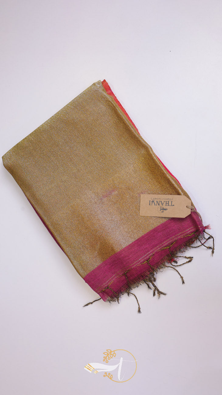 Plain Tissue Saree