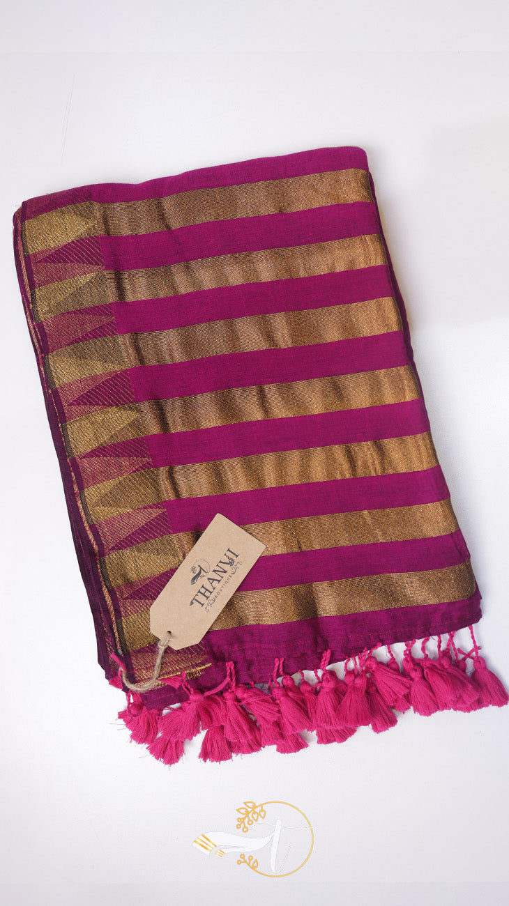 Pallu Stripes Mulberry