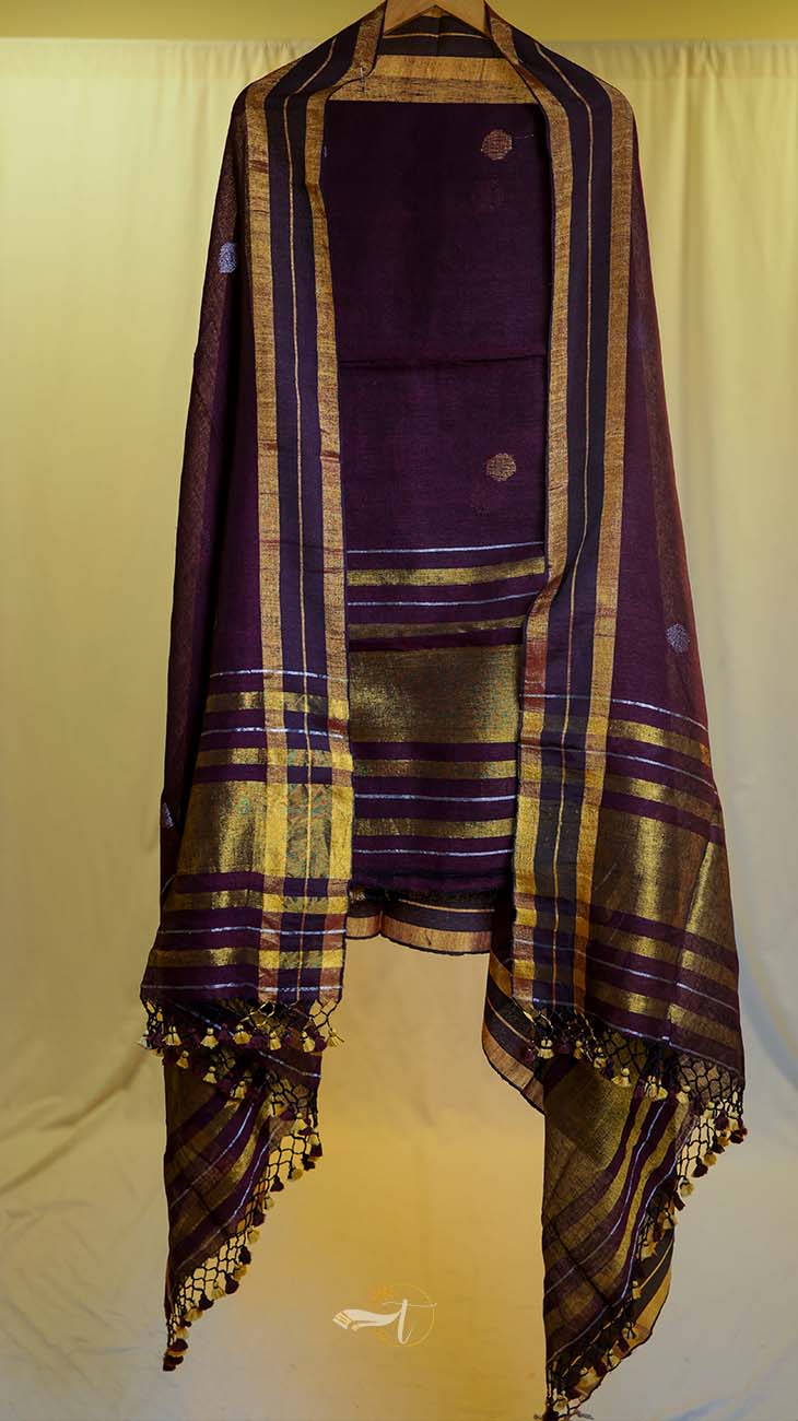 Linen top with Dupatta Salwar