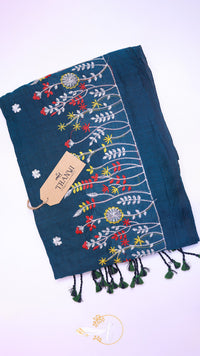 Flower Embroidery Saree
