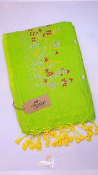 Flower Embroidery Saree
