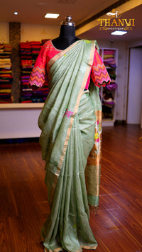 Linen Matka Saree