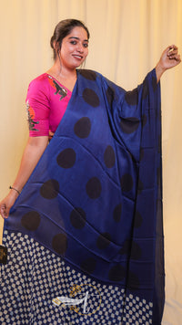 Ajarkh Modal Silk Saree
