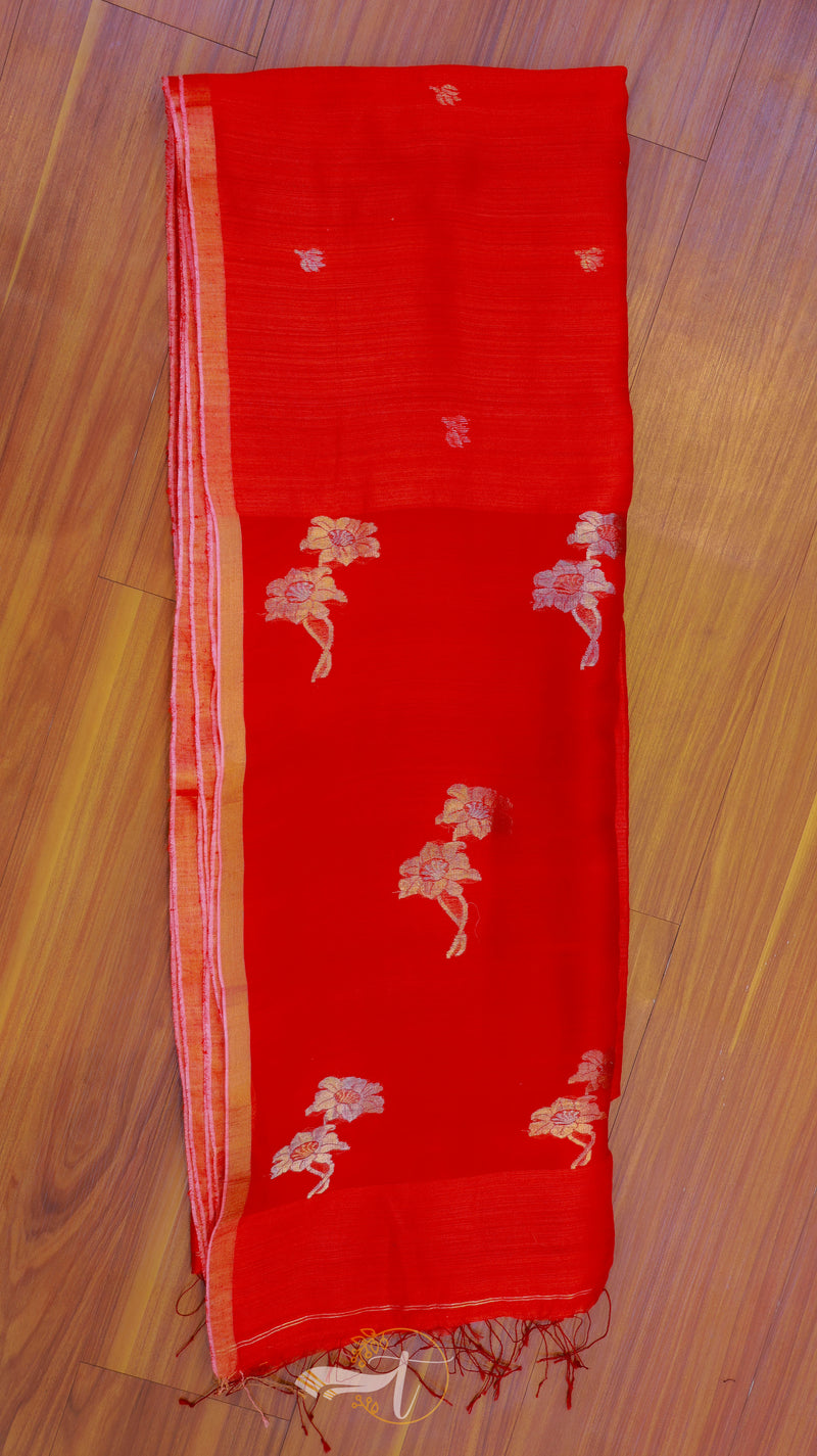 Pineapple matka silk Saree