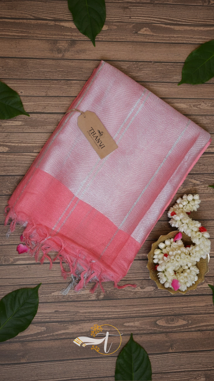 Linen Checks Saree
