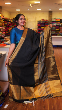 Linen Zari Big Border