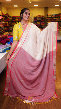 Zari Emb Stripes Border