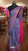 Zari Emb Stripes Border