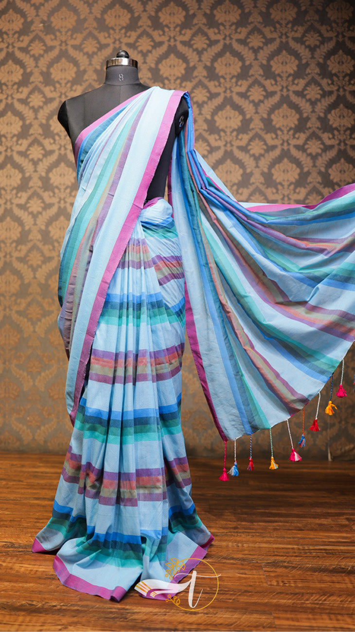 Stripes L/C Saree
