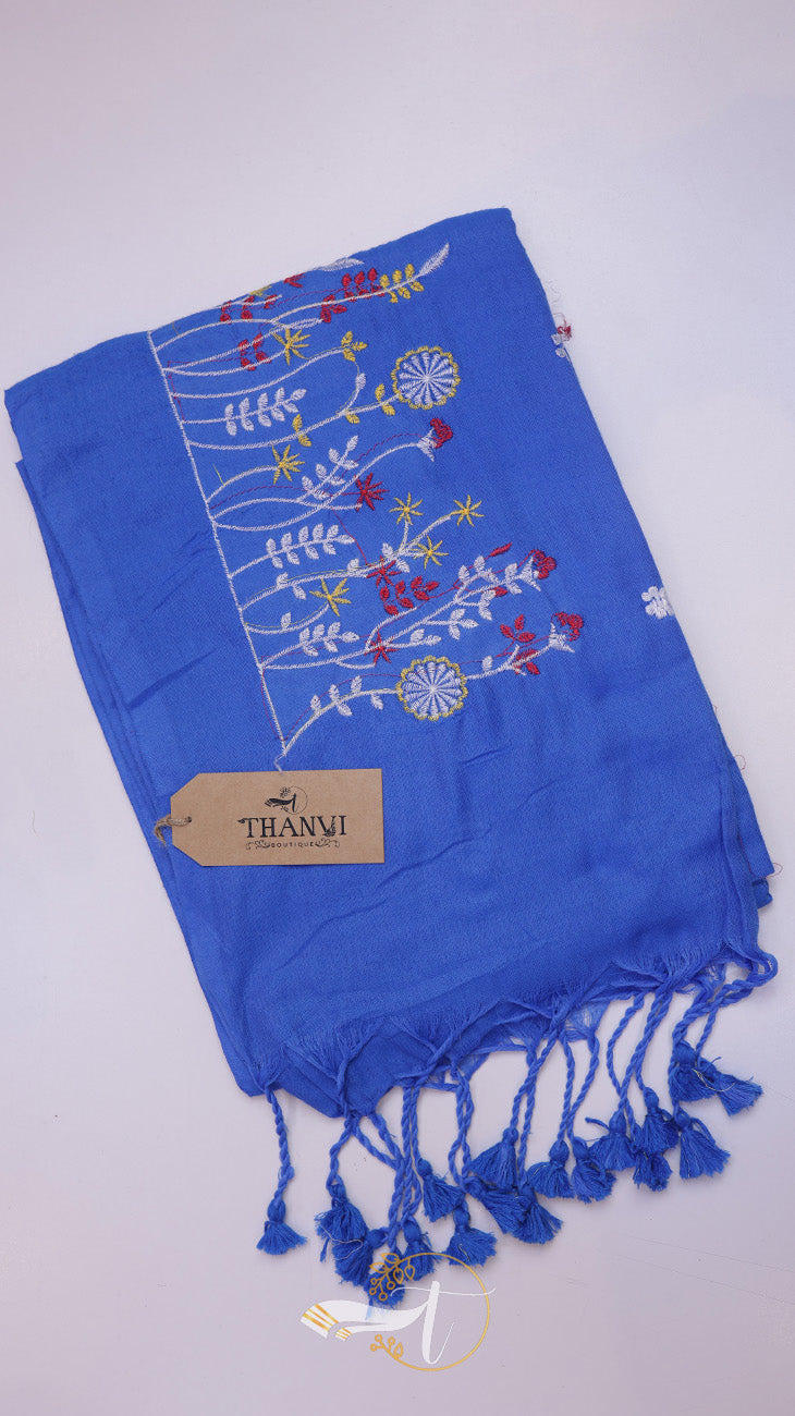 Flower Embroidery Saree