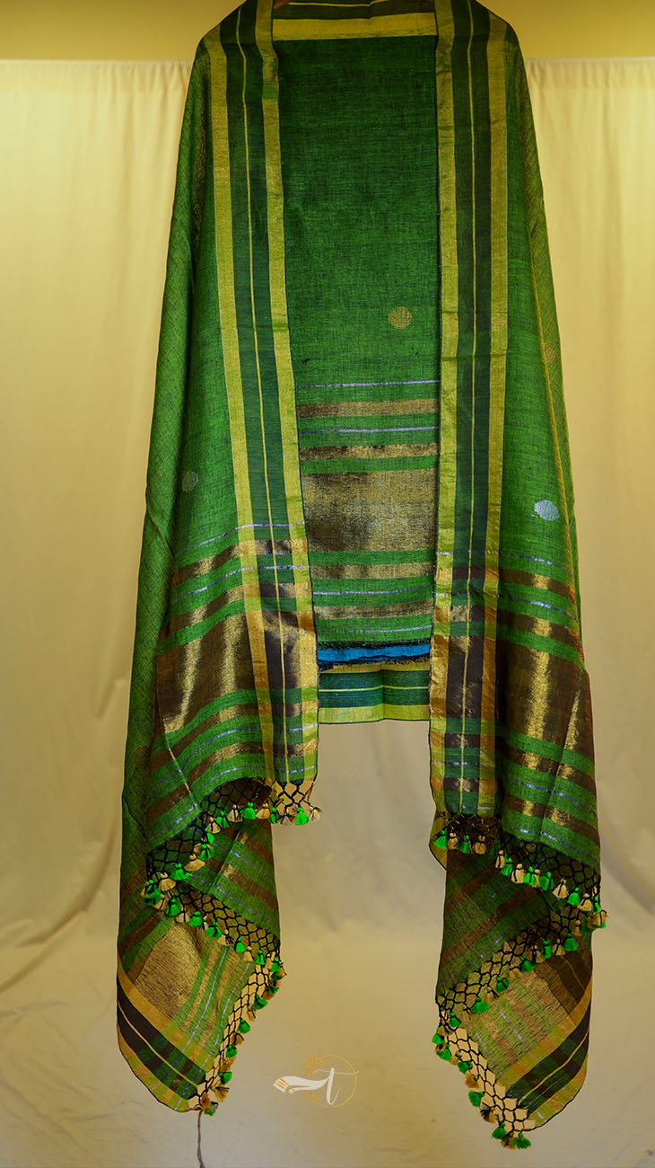 Linen top with Dupatta Salwar