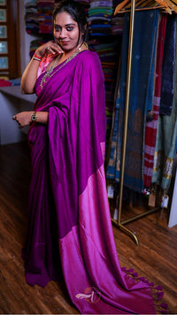 Mulberry Cotton Saree