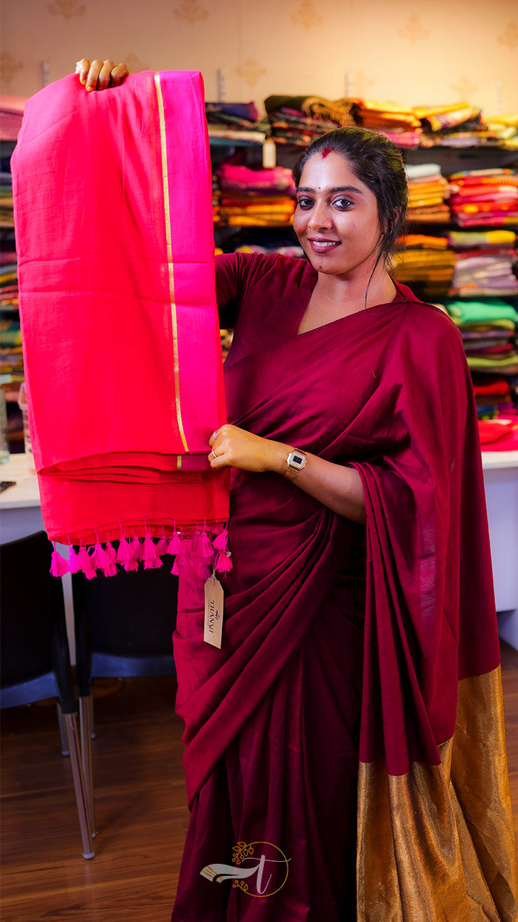 String Border Saree