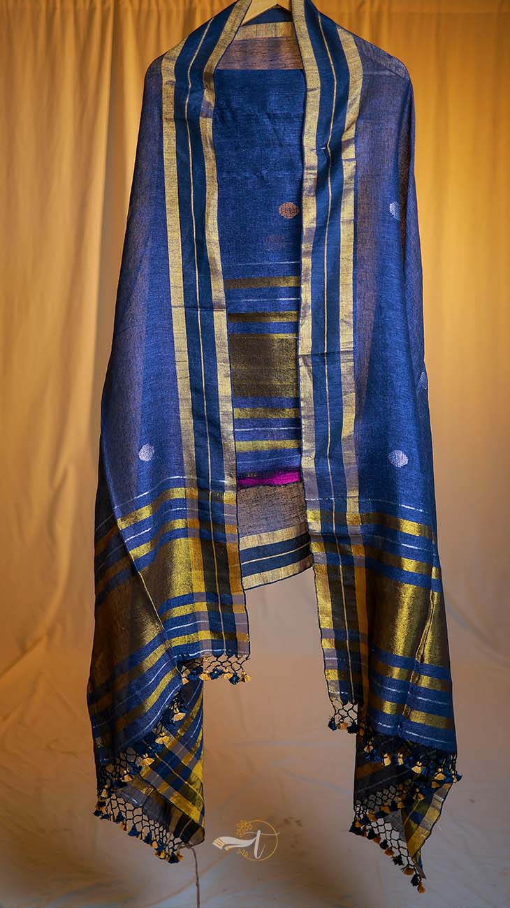 Linen top with Dupatta Salwar
