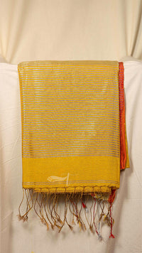Pallu Stripe Tissue Linen Border