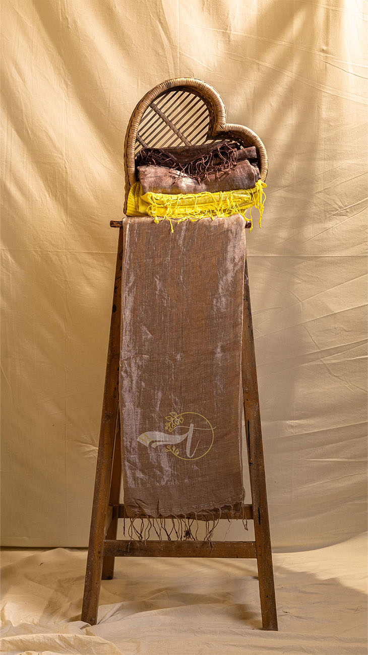 Pure Metallic Tissue Linen Sarees