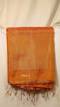 Pallu Stripe Tissue Linen Border