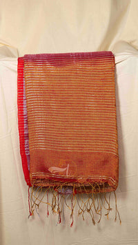 Pallu Stripe Tissue Linen Border