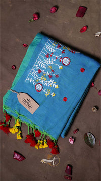 Flower Embroidery Saree