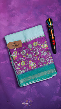 Velvet silk saree