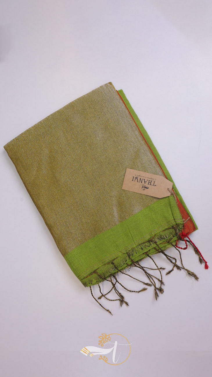 Plain Tissue Saree