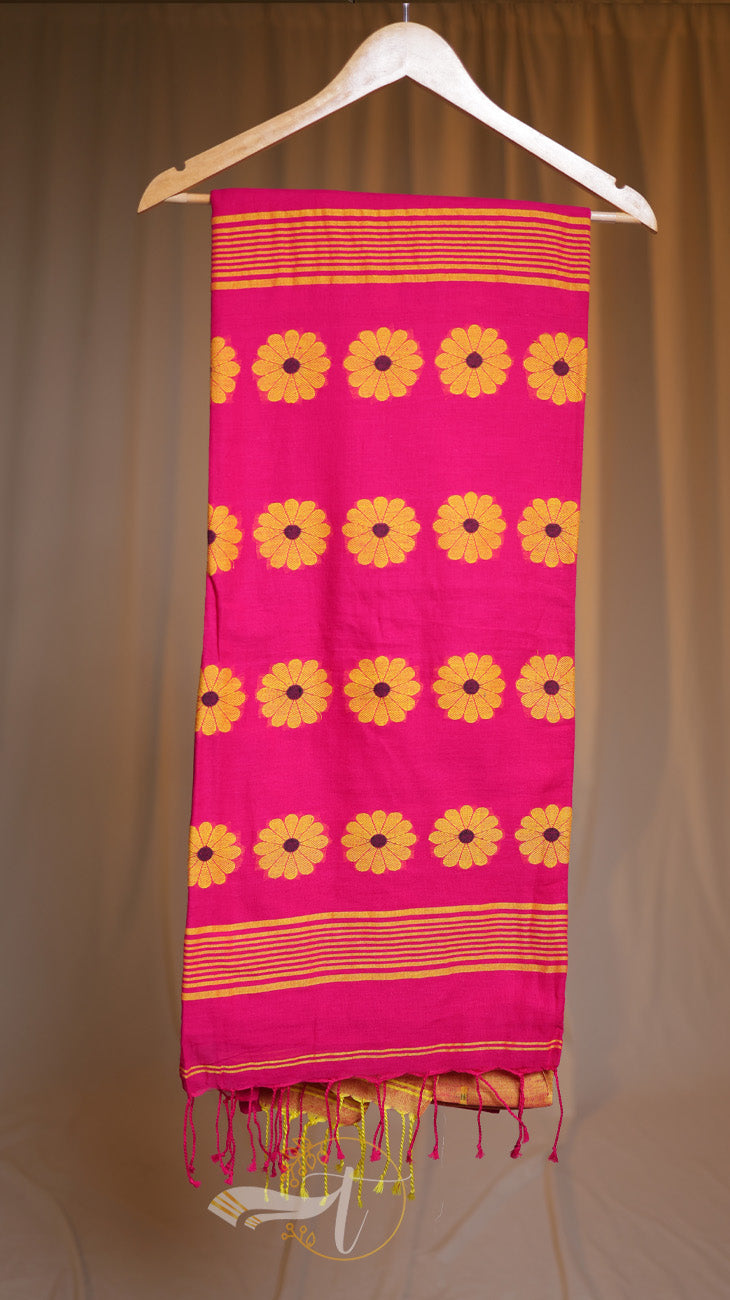 Floral Khadhi Saree