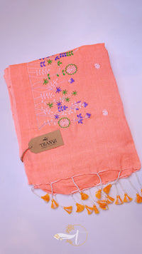 Flower Embroidery Saree