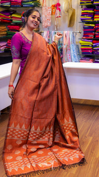 Chanderi Linen Saree