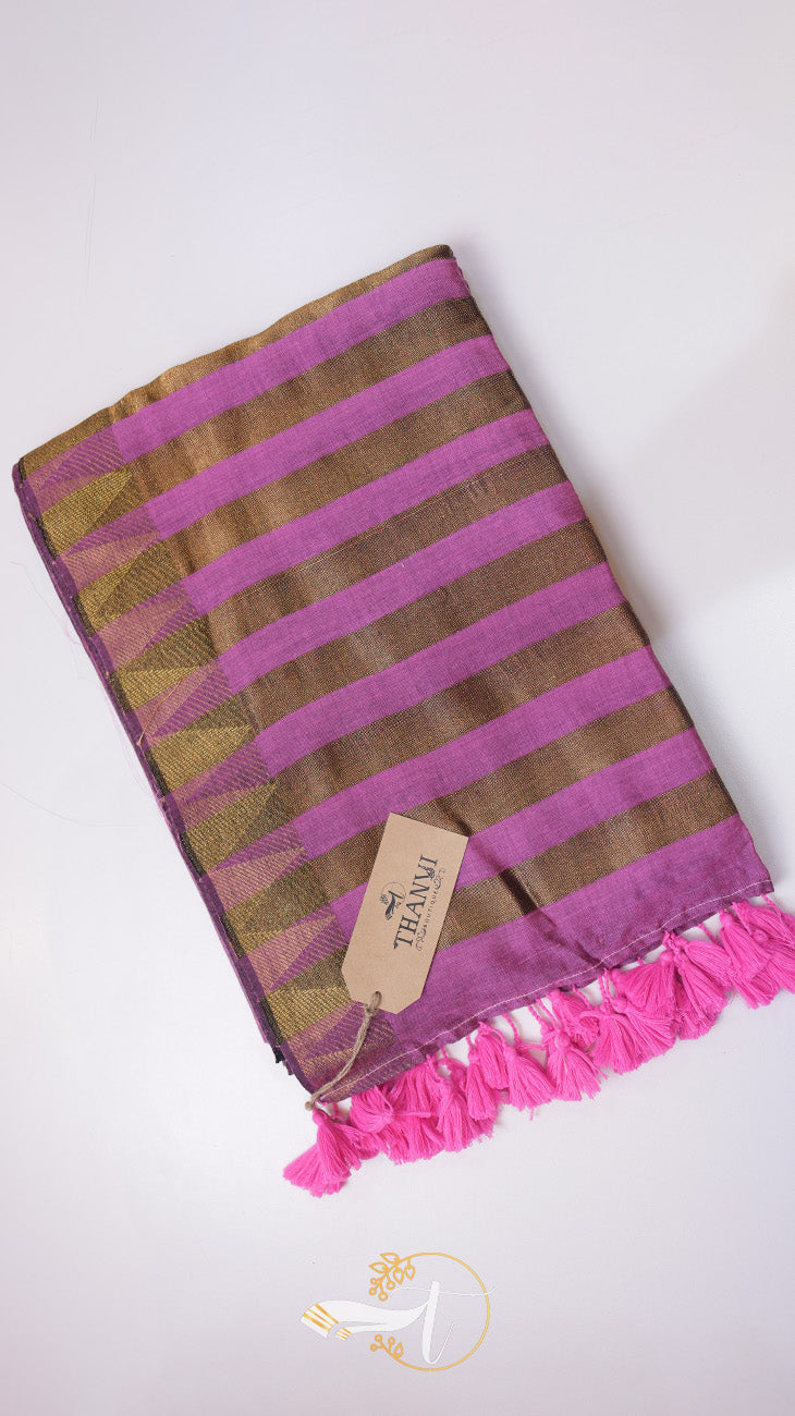 Pallu Stripes Mulberry