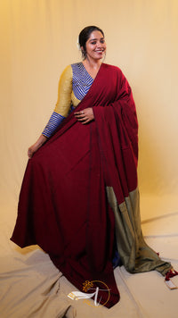 Mulberry Cotton Saree