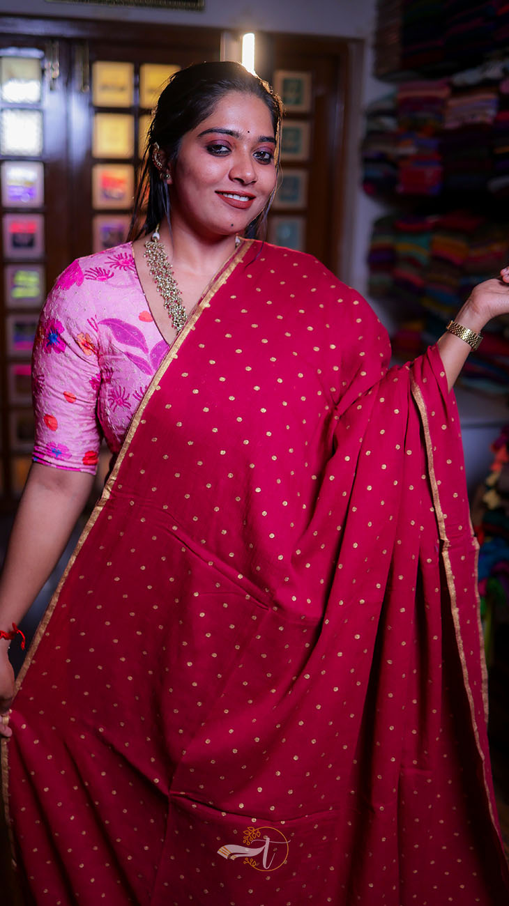 Golden Butti Saree