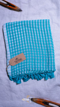 Pure Cotton Checks Saree