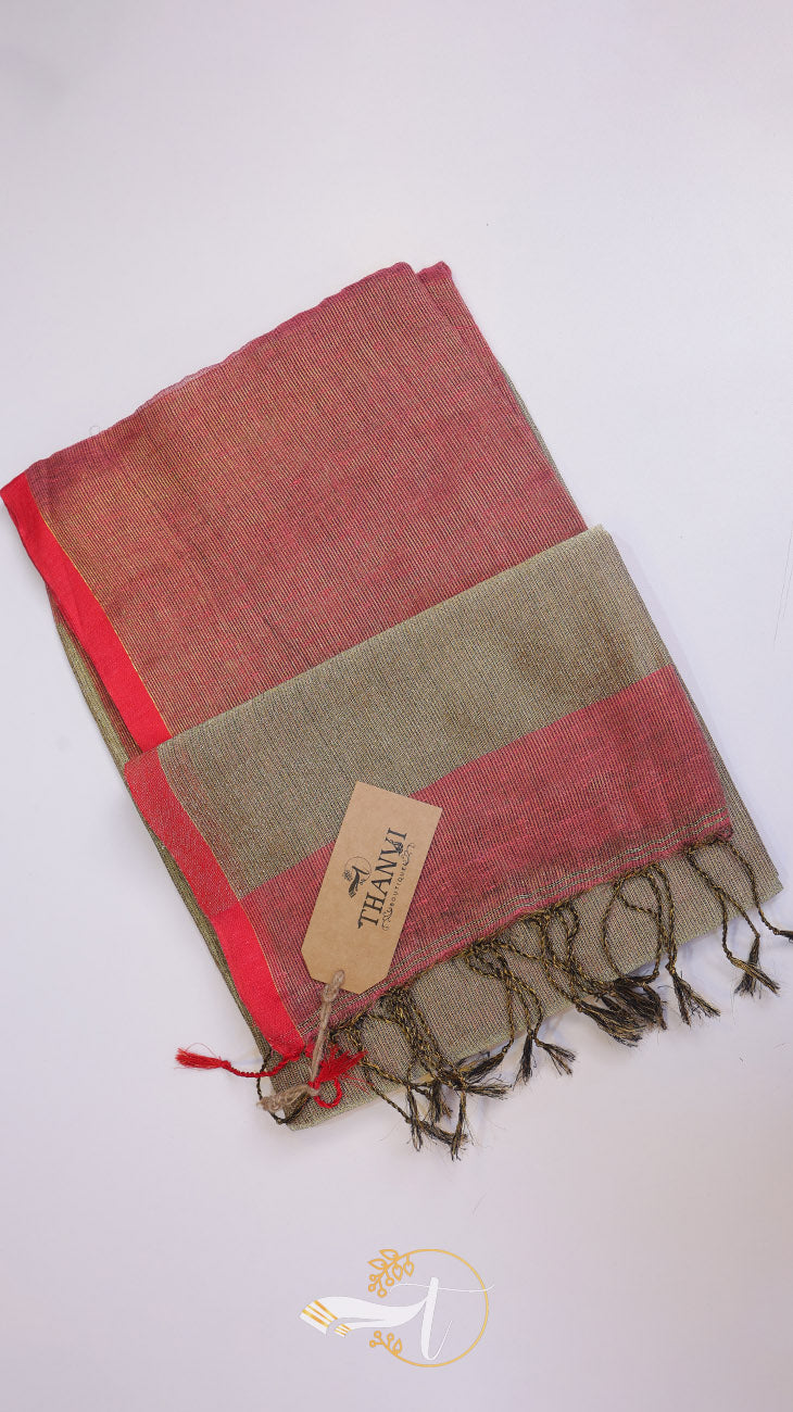 Plain Tissue Saree