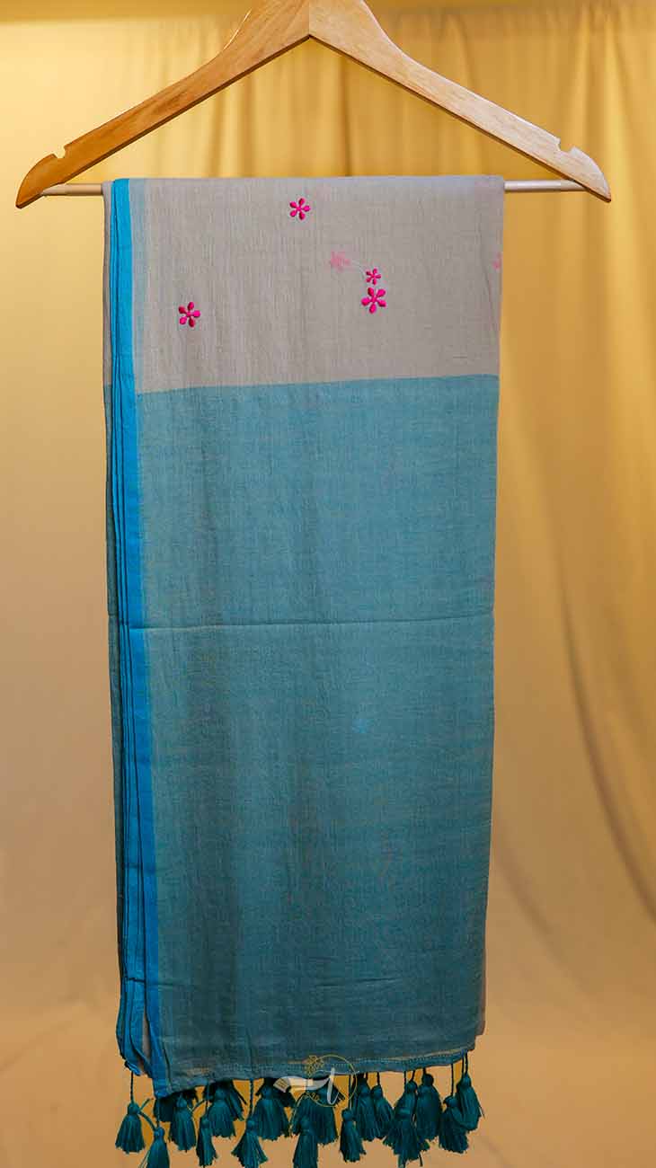 Couture Embroidery Cotton Saree