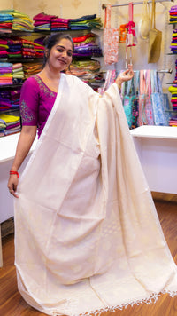 Chanderi Linen Saree