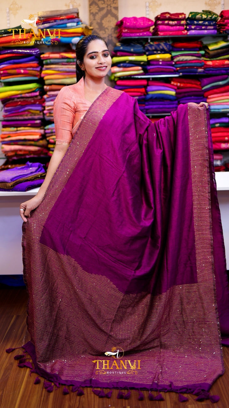 Mulberry sequence Saree