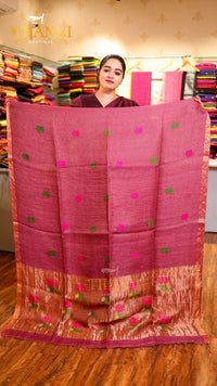 Linen Matka Tissue Saree