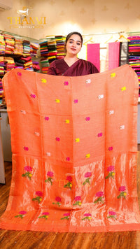 Linen Matka Tissue Saree