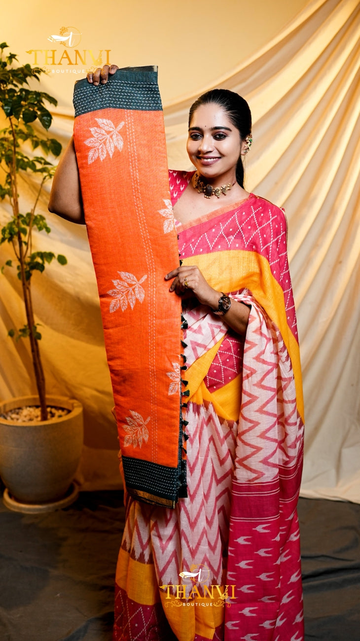 Kota Linen Saree