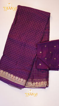 Crushed satin Saree