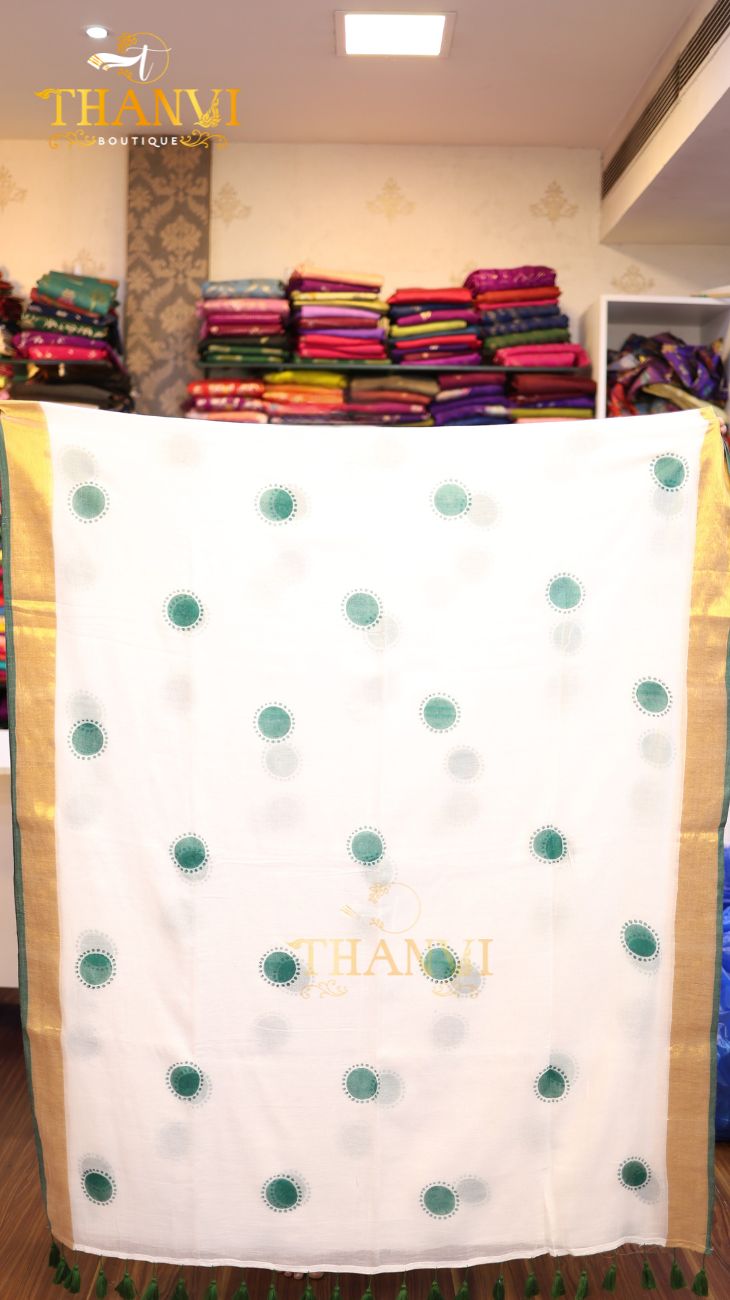 Vishu Special Painted Saree