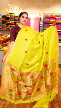Linen Matka Tissue Saree