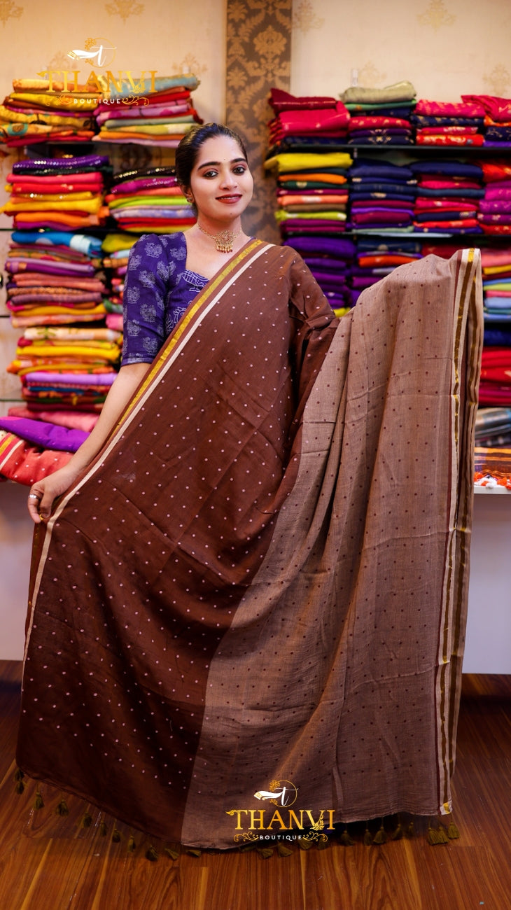 Golden Butti Saree