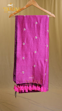 Mulberry Embriodery Saree