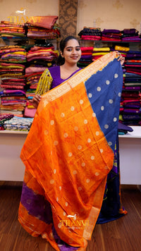 Dye to Dye Kanchi Silk Saree