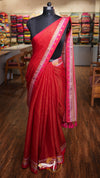 Zari Emb Stripes Border